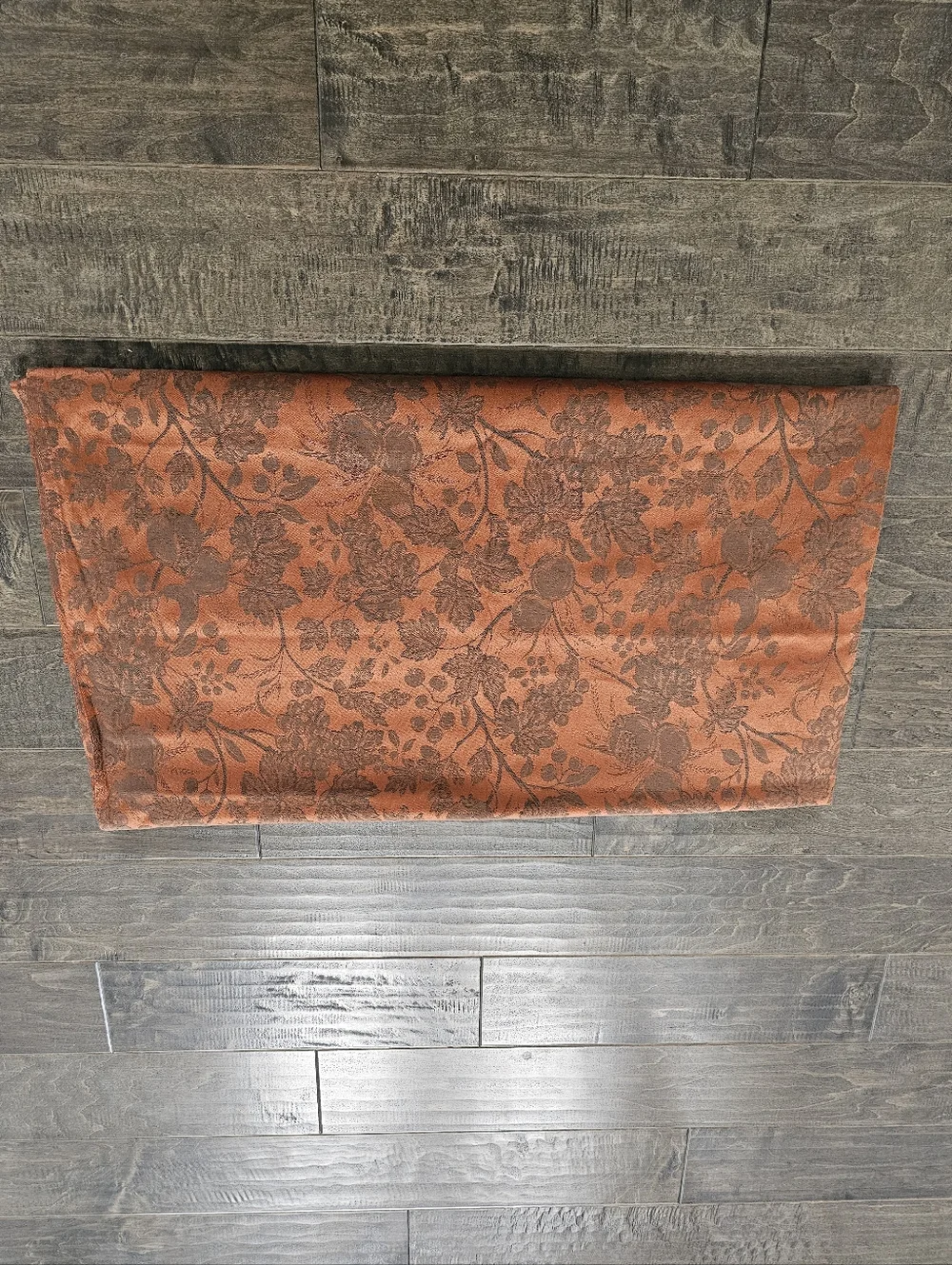 Vintage Lauren Ralph Lauren Campbell Jacquard Rust Copper Rectangular Tablecloth